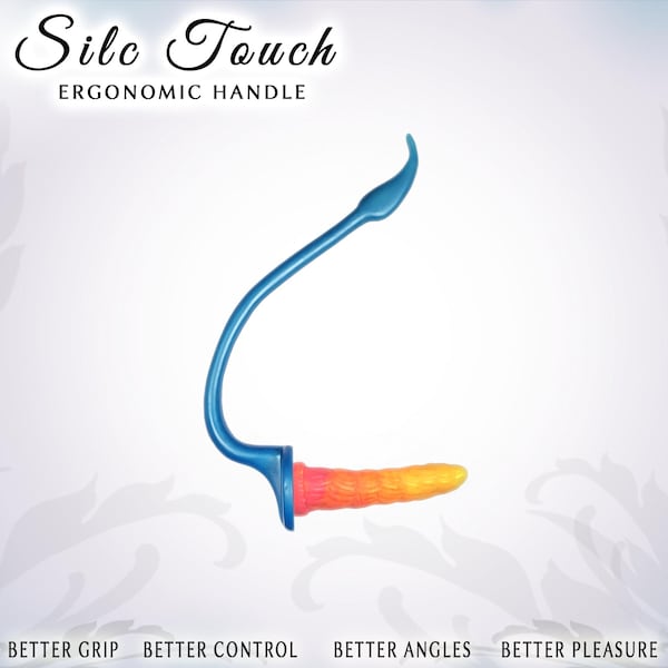 Ergonomic Toy Handle for suction cup toys  |  Better Grip & Reach  |  Handcrafted in USA  |  Silc Touch v2. - Md.