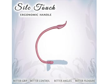 Sex Toy Handle for Vac-U-Lock toys  |  Better Grip & Reach  |  Handcrafted in USA  |  Silc Touch v1. - Md.