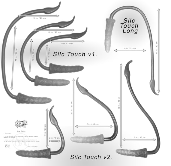 Ergonomic Toy Handle for Suction Cup Toys | Better Grip & Reach |  Handcrafted in USA | Silc Touch V2. - Lg