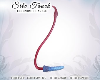 Mango ergonómico para juguetes Vac-U-Lock / Mejor agarre y alcance / Hecho a mano en EE. UU. / Silc Touch v2. - Grande.