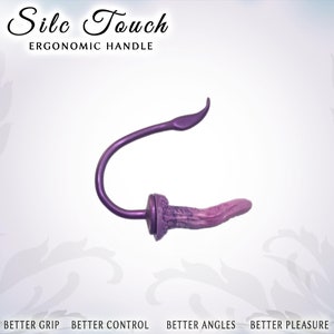 Ergonomic Sex Toy Handle - Silc Touch v1. -  Suction Cup - Sm
