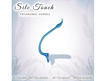 Sex Toy Handle for suction cup toys  |  Better Grip & Reach  |  Handcrafted in USA  |  Silc Touch v2. - Md.