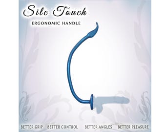 Sex Toy Handle for suction cup toys  |  Better Grip & Reach  |  Handcrafted in USA  |  Silc Touch v1. - Md.