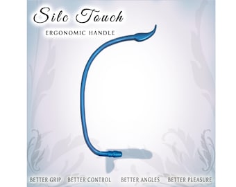 Sex Toy Handle for Vac-U-Lock toys  |  Better Grip & Reach  |  Handcrafted in USA  |  Silc Touch v2. - Lg..