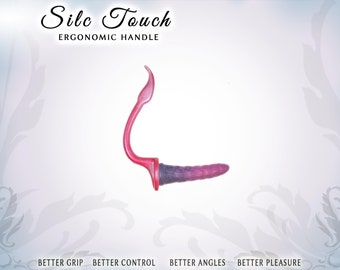 Ergonomic Sex Toy Handle - Better grip, better reach, better pleasure - Silc Touch v2. -  Suction Cup - Sm