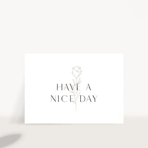 Bonne journée carte postale – carte de vœux, cadeau, encouragement, carte DIN A6 papier naturel.