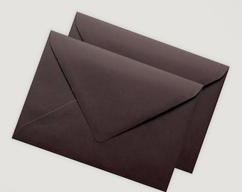 Donkerbruine envelop – DIN C6 envelop voor kaarten en uitnodigingen | Bruin Mokka Mousse Donker