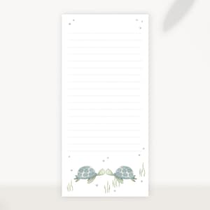 Notepad turtles - 50 sheets DIN long tear-off pad