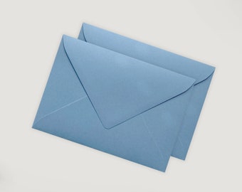 Kuvert "Rauchblau" – Briefumschlag Din C6 Umschlag für Karten Einladungskarten