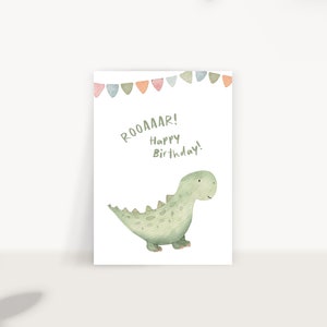 Carte postale Anniversaire Dino Pennant – Carte Cadeau d’anniversaire Joyeux anniversaire Cadeau d’anniversaire Carte d’anniversaire des enfants