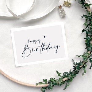 Biglietto di auguri di buon compleanno - Cartolina di auguri di compleanno con busta