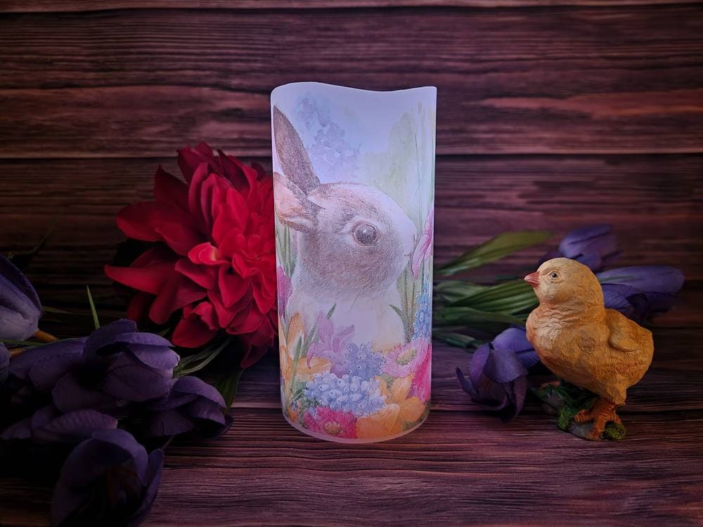 LED Easter Candle Flameless Easter Candle LED Night Light Etsy