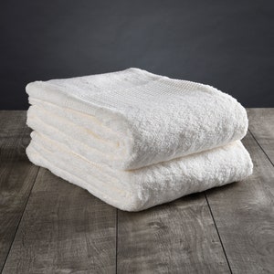 Organic Turkish Cotton Bath Face Towels, Luxurious Wash Towels,  Eco-Friendly, Ultra-Absorbent, Thick and Super Soft, 2 Pack, 13 x 13 inches