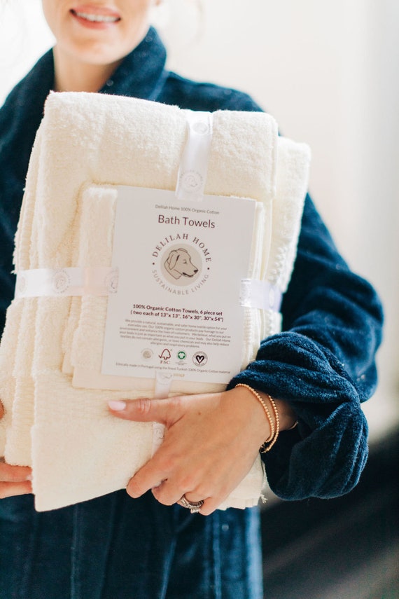 Turkish Cotton Bath Towels, GOTS Certified, Eco-friendly, Ultra