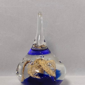 Glass Collectable  Teardrop Paperweight Or Ring Tidy
