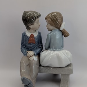 Vintage Collectable Lladro Nao Figurine  - &quot;First Love&quot; - #1136&quot;