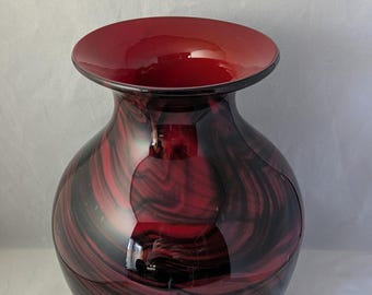 Vintage Studio Glas Vase - möglicherweise Mid-Century - unsigniert