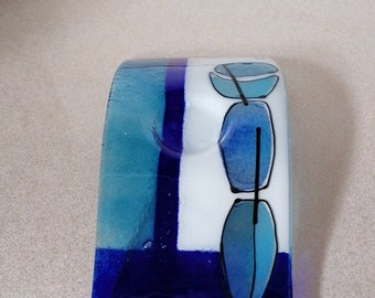 Pretty Studio Fused Glass Double Tealight Holder