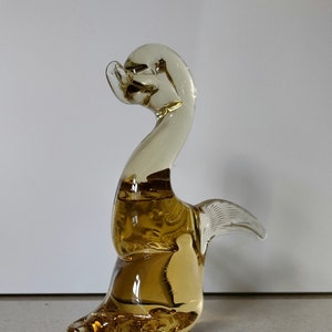 Vintage Collectable Unsigned Studio Glass Duckling