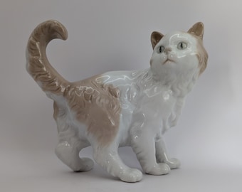 リヤドロ　猫と時計と少女 リヤドロ 猫と時計と少女