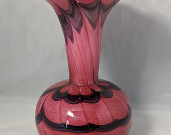 ヴィンテージ コレクタブル ムタルファ ガラス プリティ ポージー 花瓶