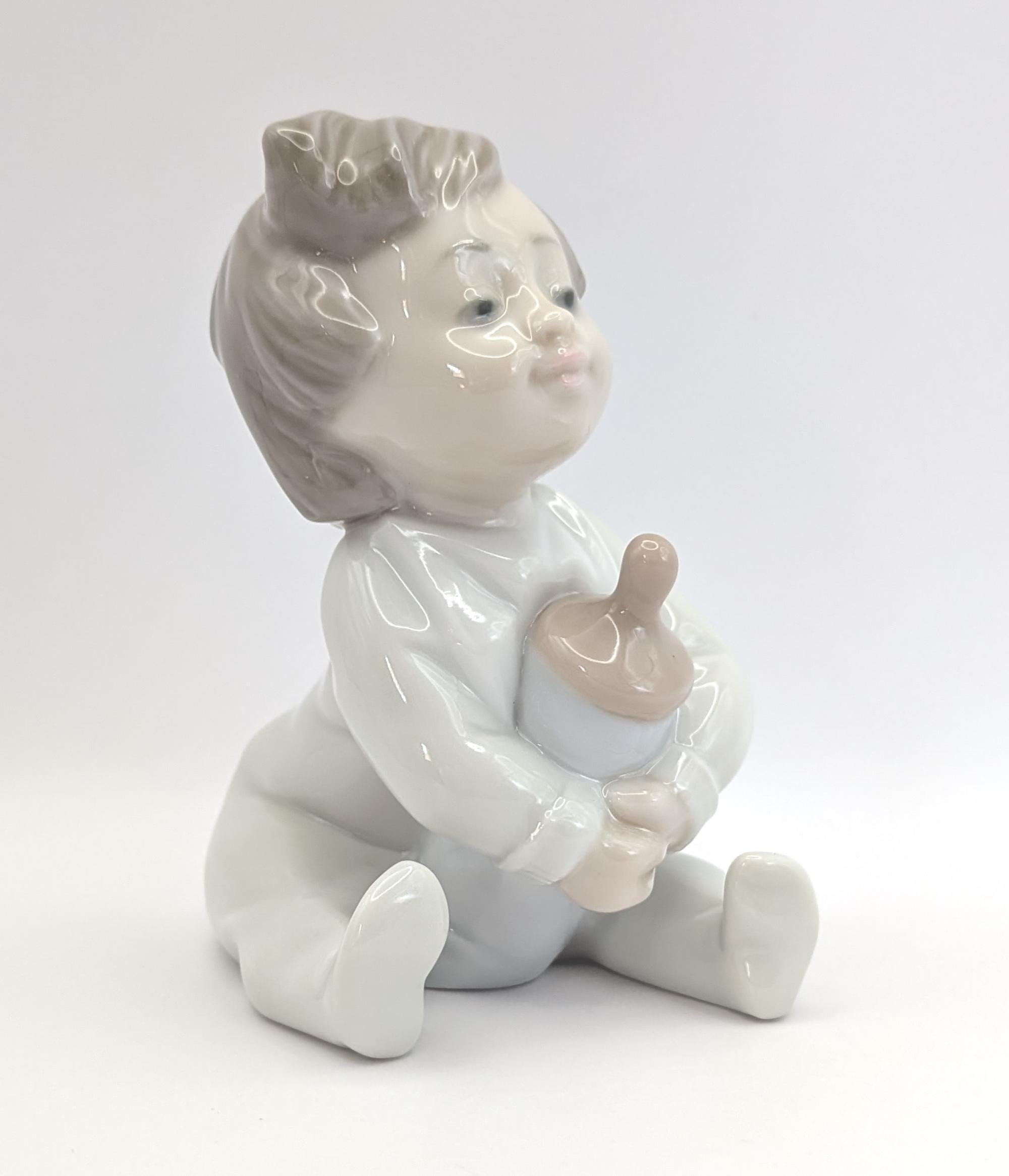 Collectable Lladro Nao Baby With A Bottle - 