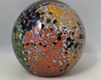 Vintage Collectable Signed Mdina Glass Paperweight