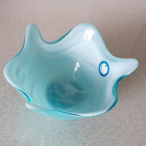 Pretty Fluted Glass Bonbon Or Trinket Dish