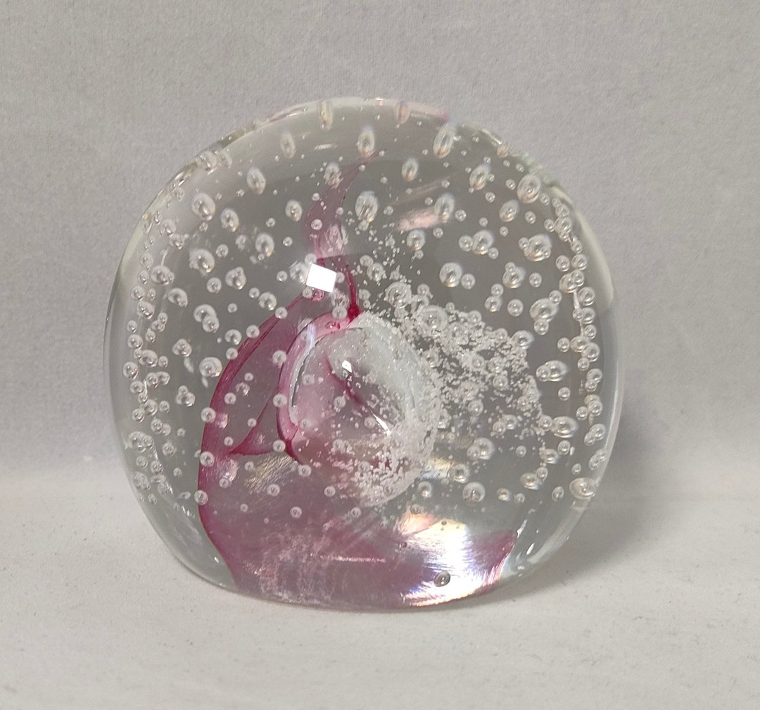 ケイスネス ガラス ペーパーウェイト - ピンク シャンパン - Etsy 日本