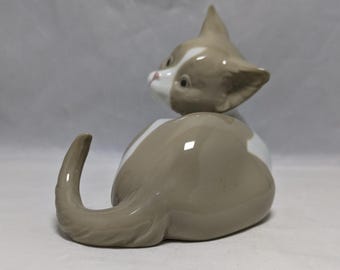 リヤドロ子猫の置物：コレクターズアイテムの磁器製猫 #5114 - Etsy 日本