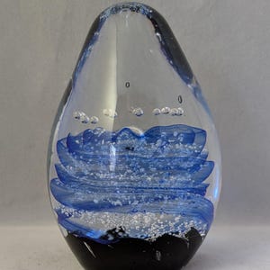 Studio Glass Collectable Ovoid Paperweight
