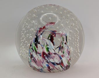Vintage Collectable Caithness Paperweight - "Cauldron Rainbow" - Numbered