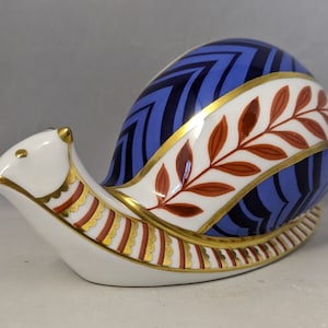 Royal Crown Derby Snail Paperweight