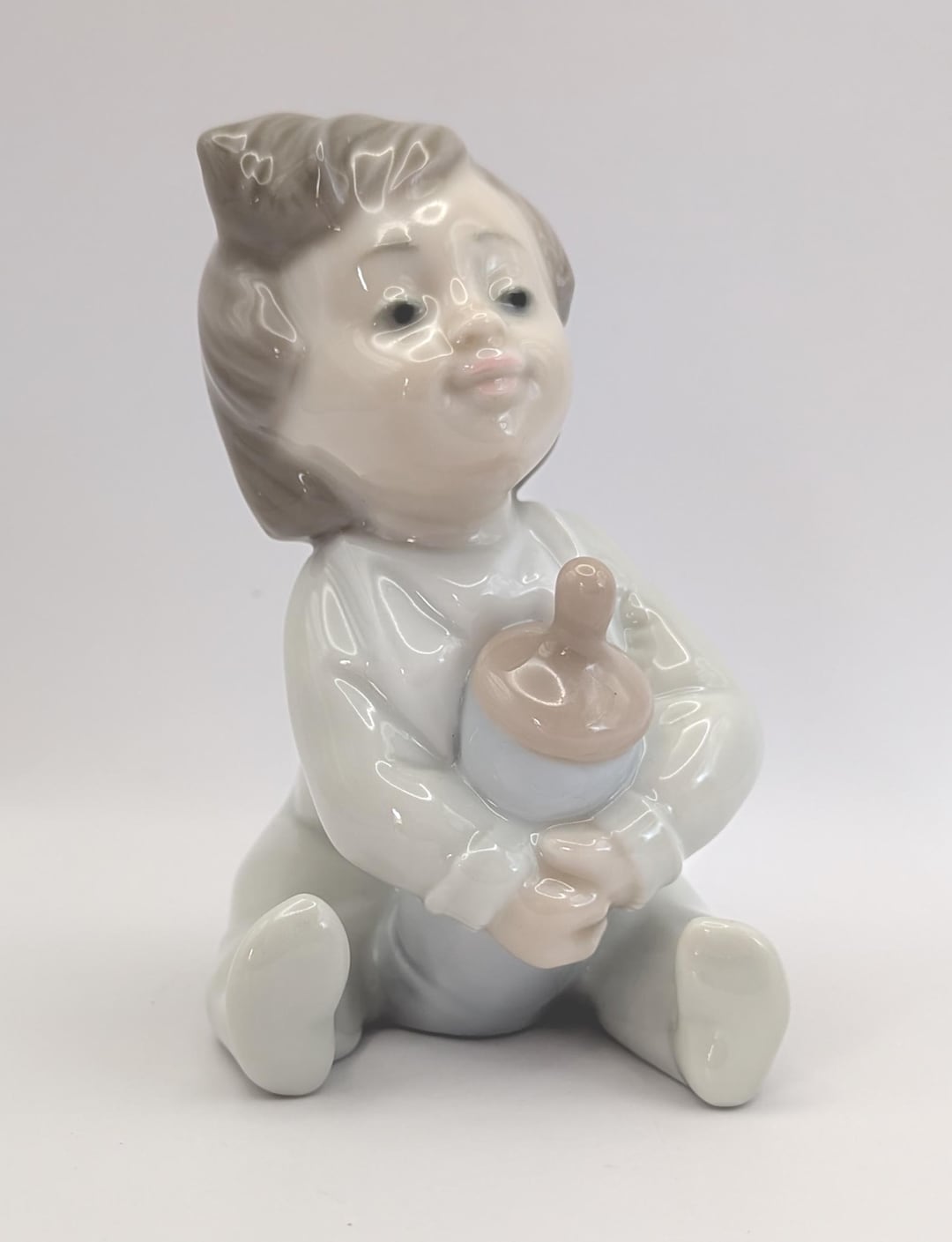 Collectable Lladro Nao Baby With A Bottle - 