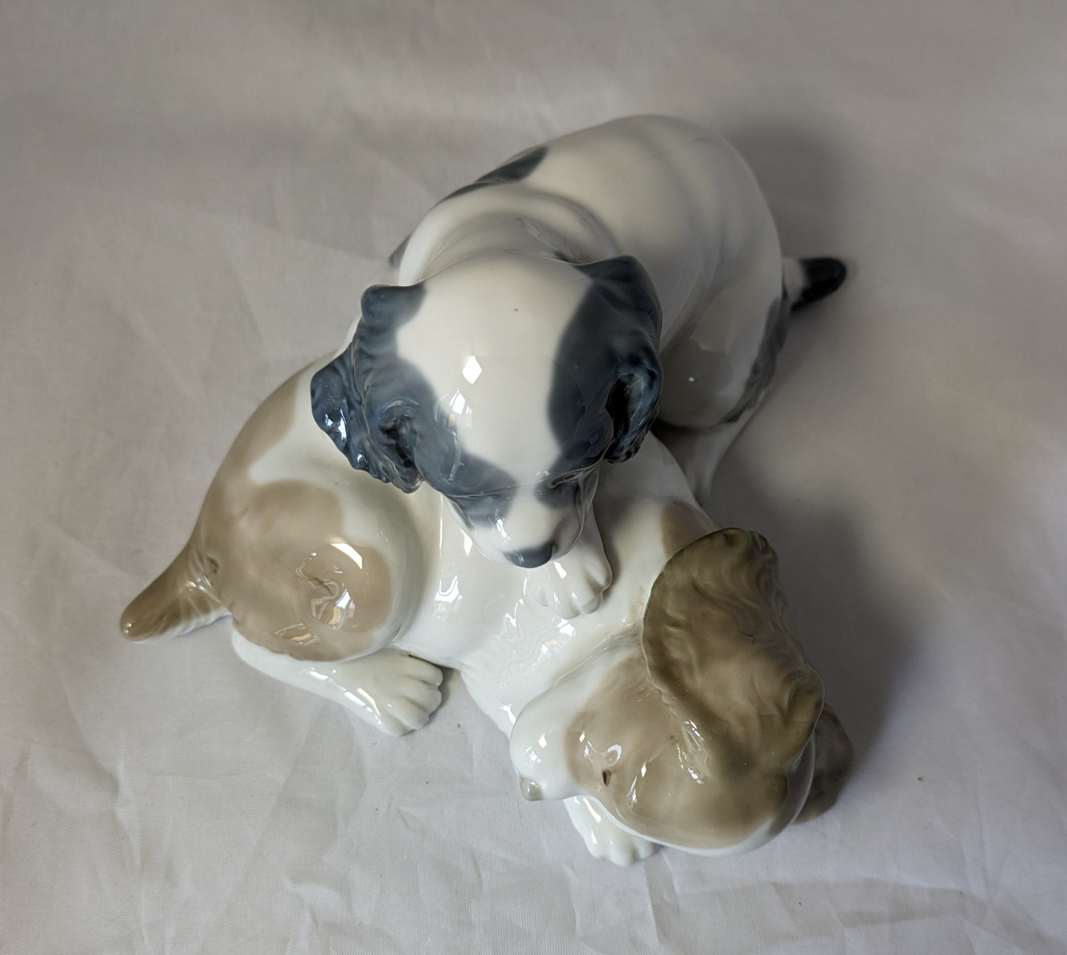 NAO LLADORO パピー wake up 起きてよ 犬 ナオ リヤドロ Nao By リヤドロ Dogs #0385 