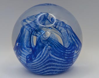 Stunning Selkirk Glass Handblown Paperweight Signed. - Etsy