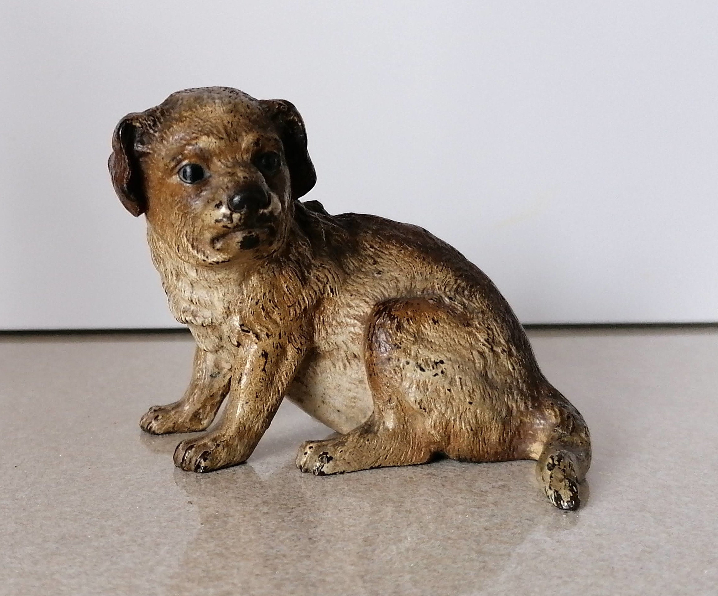 ヴィンテージのブロンズ製子犬像 - Etsy 日本