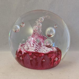 Vintage Caithness Collectable Glass Paperweight - Tango - Signed And Numbered