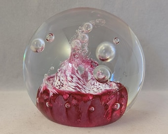 Vintage Caithness Collectable Glass Paperweight - Tango - Signed And Numbered