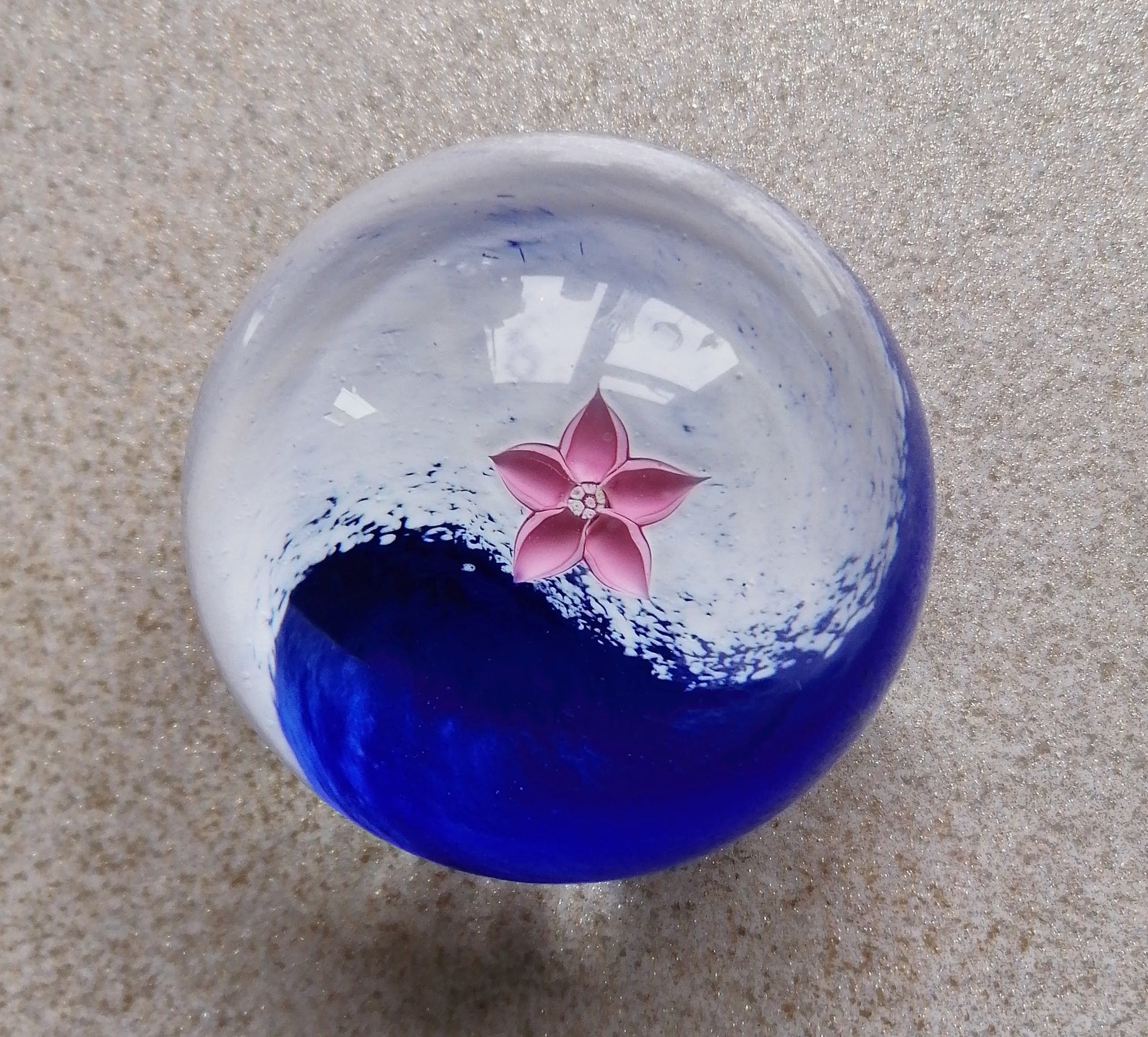 Vintage Collectable Caithness Glass Paperweight Fleur Etsy