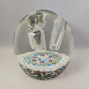 Very Large Caithness(?) Ovoid Glass Paperweight Or Pen/Spill Holder