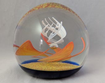 Caithness Glass Collectable Paperweight - "Sand Devil" - Signed And Numbered