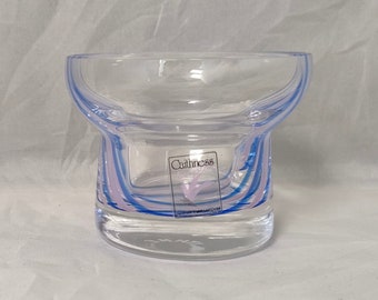 Pretty Small Signed Caithness Glass Tealight Holder