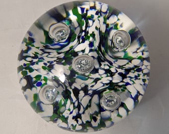 Vintage Collectable Strathearn Glass Paperweight - P32 Arctic Range Force Two