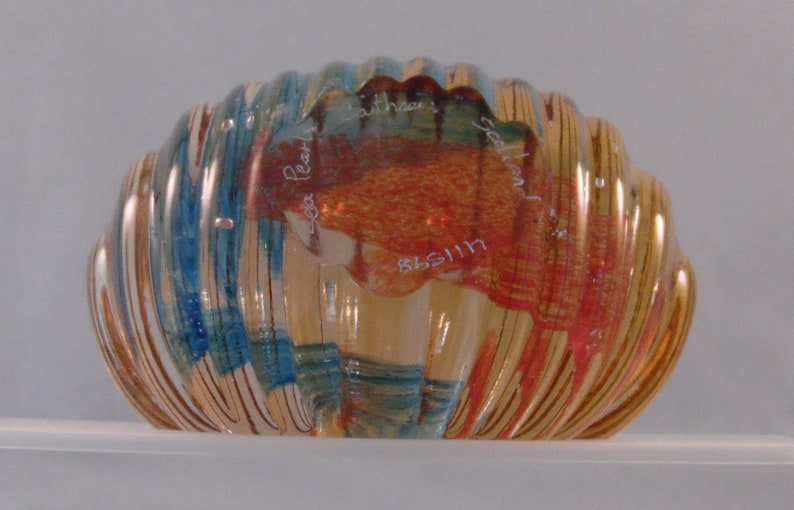 Vintage Caithness Glass Paperweight Sea Pearls Signed to Etsy