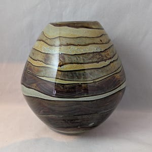 Vintage Collectable Signed Mdina Squat Glass Bowl