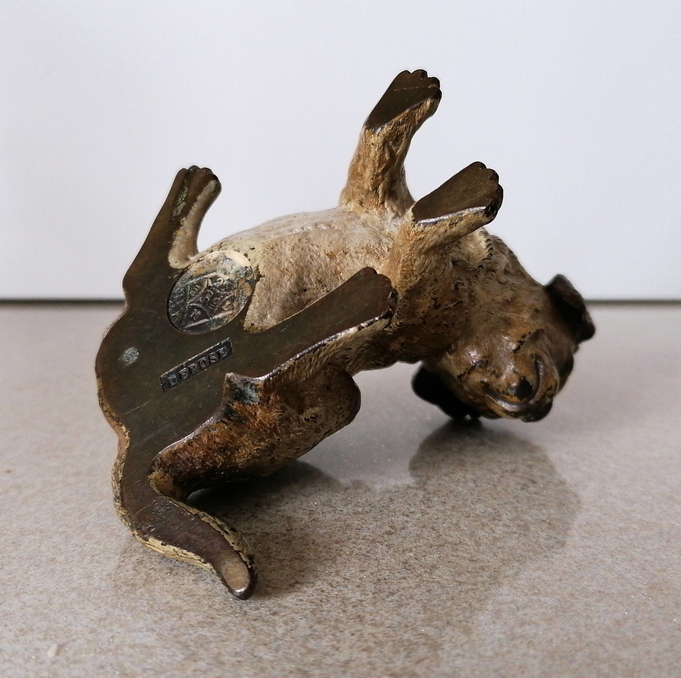 ブロンズ像　作家物　子犬像 ブロンズ像 作家物 子犬像 ブロンズ像 作家物 子犬像 （2025年