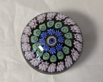 Vintage Collectable Perthshire Millefiori Miniature Glass Paperweight - Possibly PP3