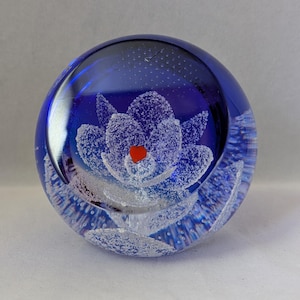 Vintage Collectable Caithness Paperweight - &quot;With Love&quot; - Signed And Numbered