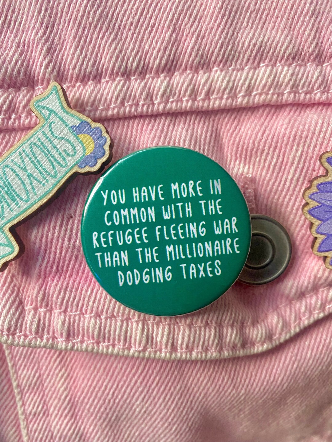 Eat the Rich Pin Anti Tory Badge Fck the Rich Fck Boris Etsy